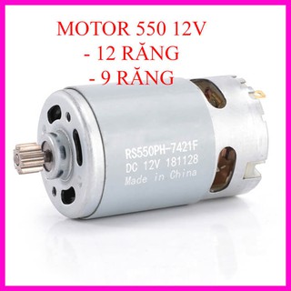 Động cơ motor DC 550 công suất cao cho máy khoan pin, máy bắt vít cầm tay