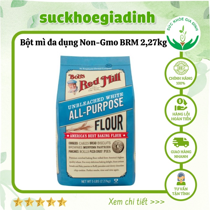 [Date 11.2023] Bột Mì Đa Dụng Non-GMO BRM 2.27kg