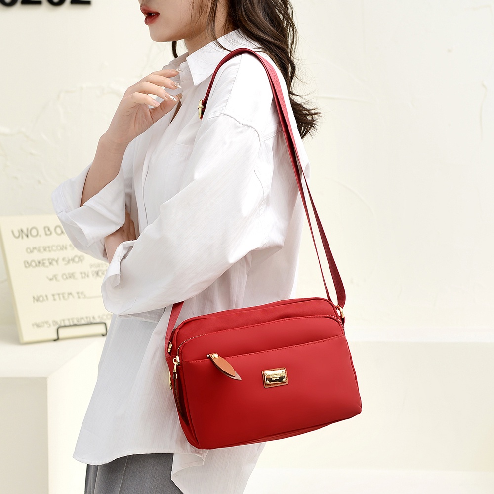 Túi Xách Vải Nylon Nhiều Ngăn Thời Trang Công Sở Cho Nữ