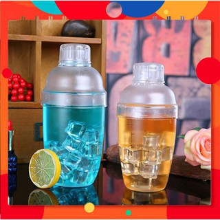 Bình lắc shaker nhựa cao cấp pha chế cafe cocktail bartender 350ml-500ml-700ml-1lít