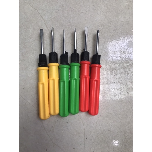 Tua vít 6mmx4 to 2 đầu 3 màu