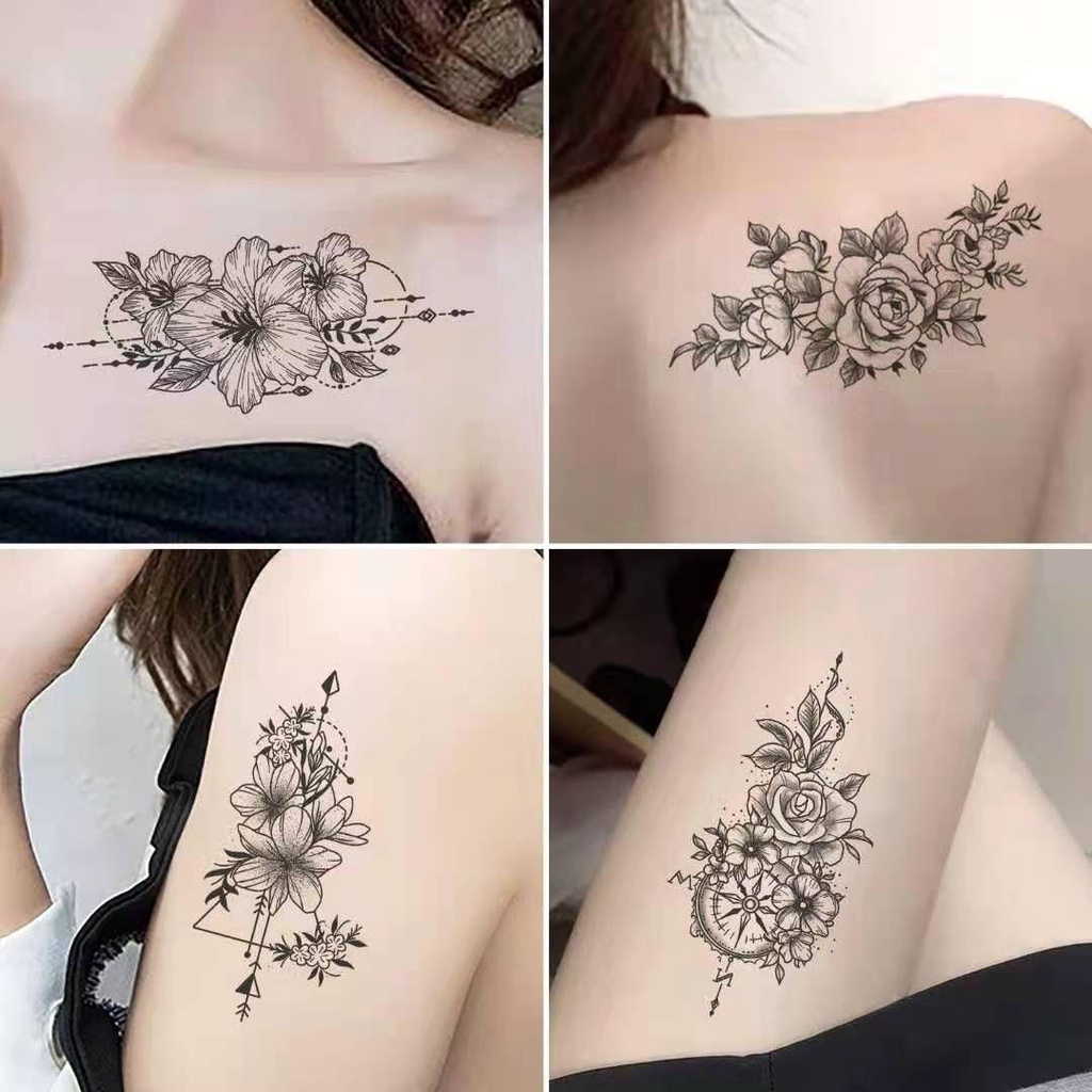 Set 1 30 Hình Xăm Dán Nhiều Kiểu Thời Trang Dễ Sử Dụng