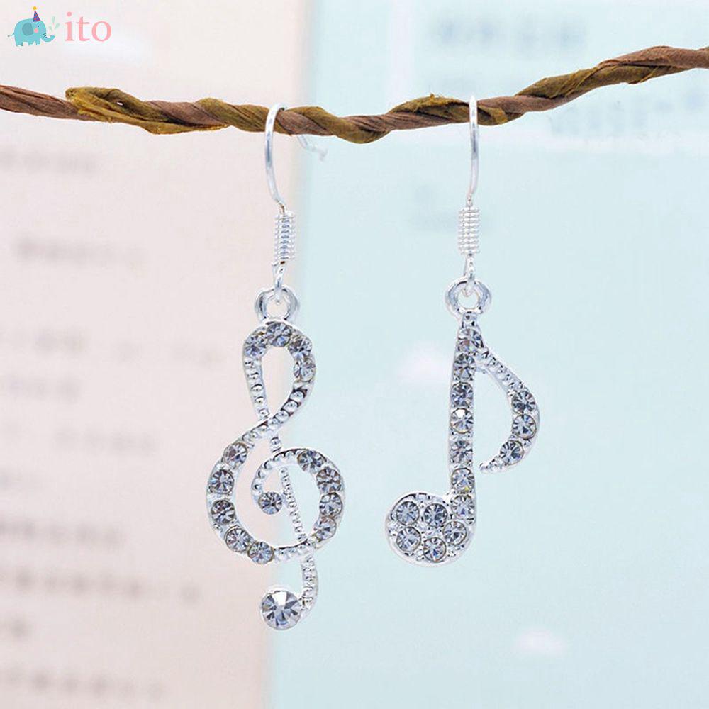 Đôi Khuyên Tai Hình Nốt Nhạc Dễ Thương Cho Nữ