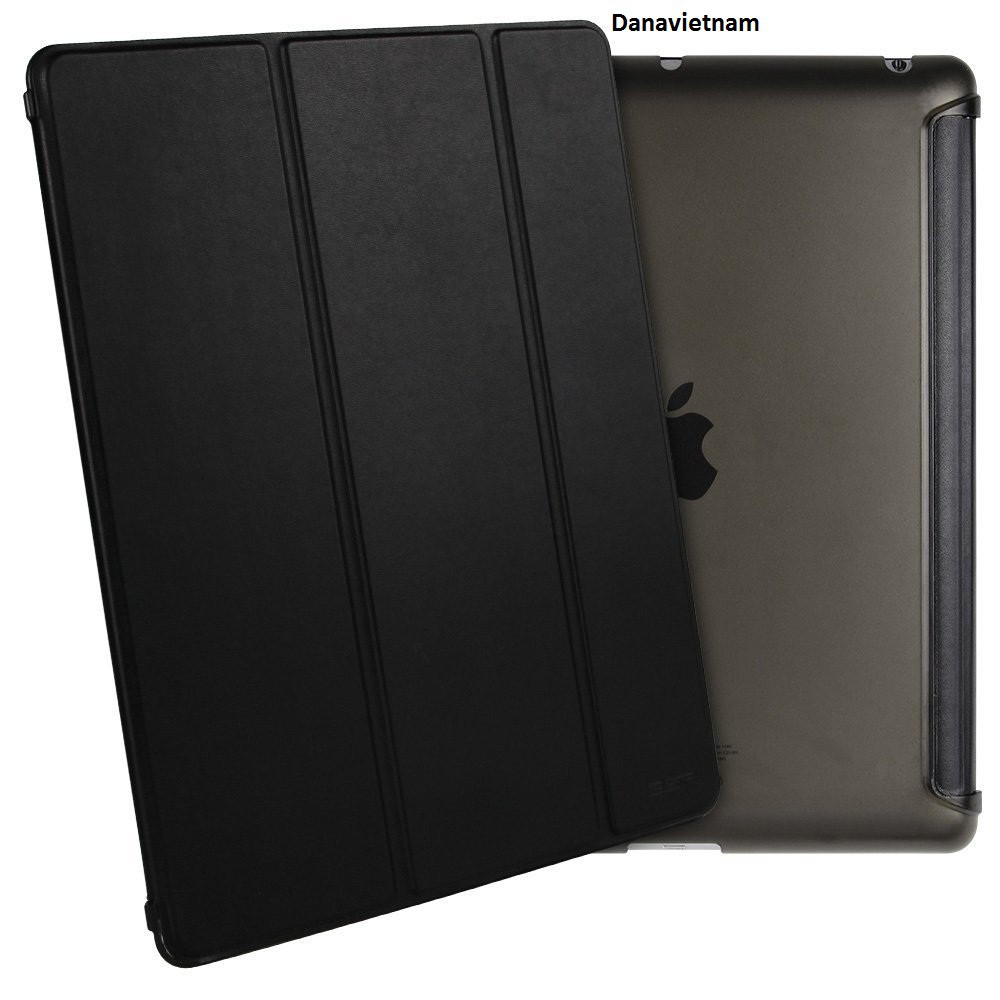 Bao da smart cover dành cho iPad New 2017/iPad Pro 9.7''/iPad Air/Air 2/Mini123/Mini4/ iPad 234 (đen) tặng bút cảm ứng | BigBuy360 - bigbuy360.vn