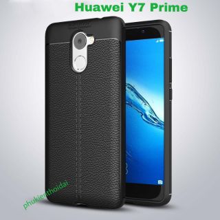 Ốp Huawei Y7 Prime chống sốc vân da cao cấp