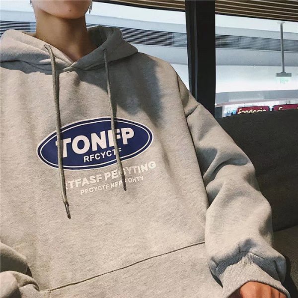 Áo hoodie in chữ thời trang năng động cho nam