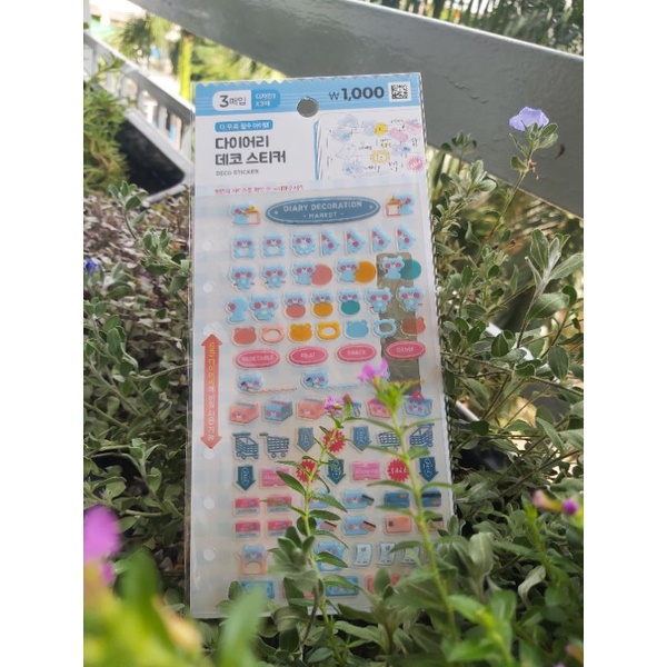 Sticker Daiso trang trí sổ/ toploader dễ thương