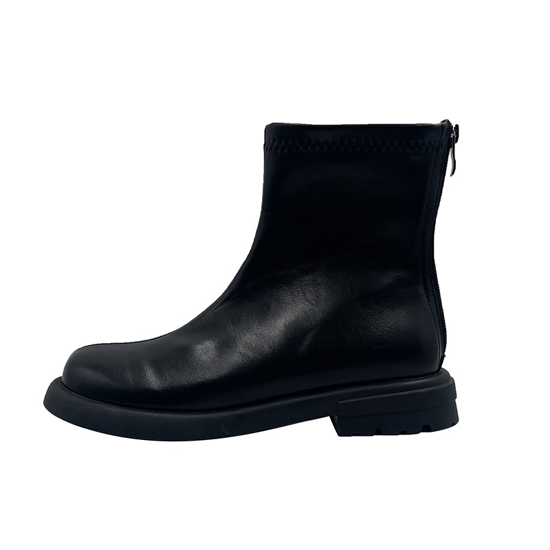 Giày Bốt martin Có Khóa Kéo Sau Phong Cách retro Thời Trang Cho Nữ