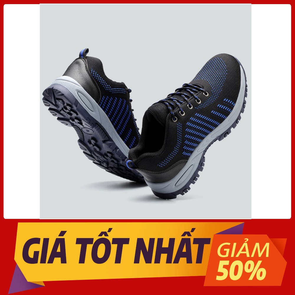 Giày Bảo Hộ Lao Động, Giày Siêu Bền, Phượt, Thể Thao, Mũi và Đế Lót Thép, Chống Đinh, Chống Va Đập, Chống Thấm