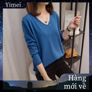 Korean Fashion Top Knitted Long Sleeve Sweater