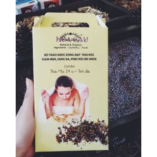 Bộ thảo dược xông mặt thải độc,giảm mụn,sáng da,phục hồi sức khỏe