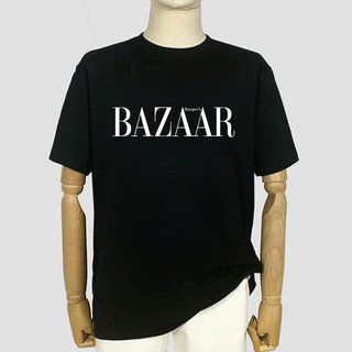 Áo Thun BAZAAR - Vải Cotton 4C may dây cổ hàng CAO CẤP (Hình thật)