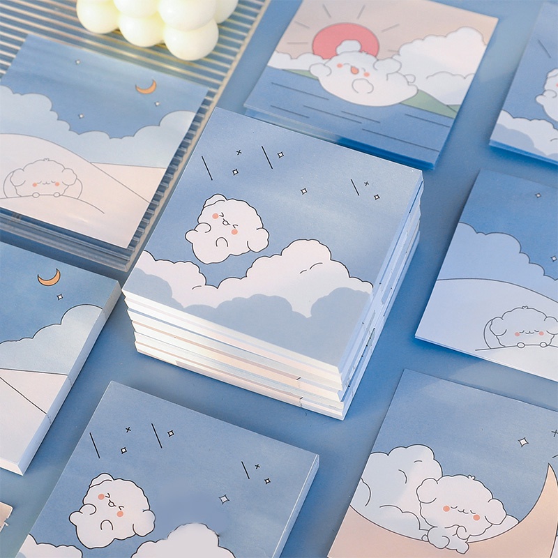 Set 80 giấy ghi chú hình hoạt hình dễ thương