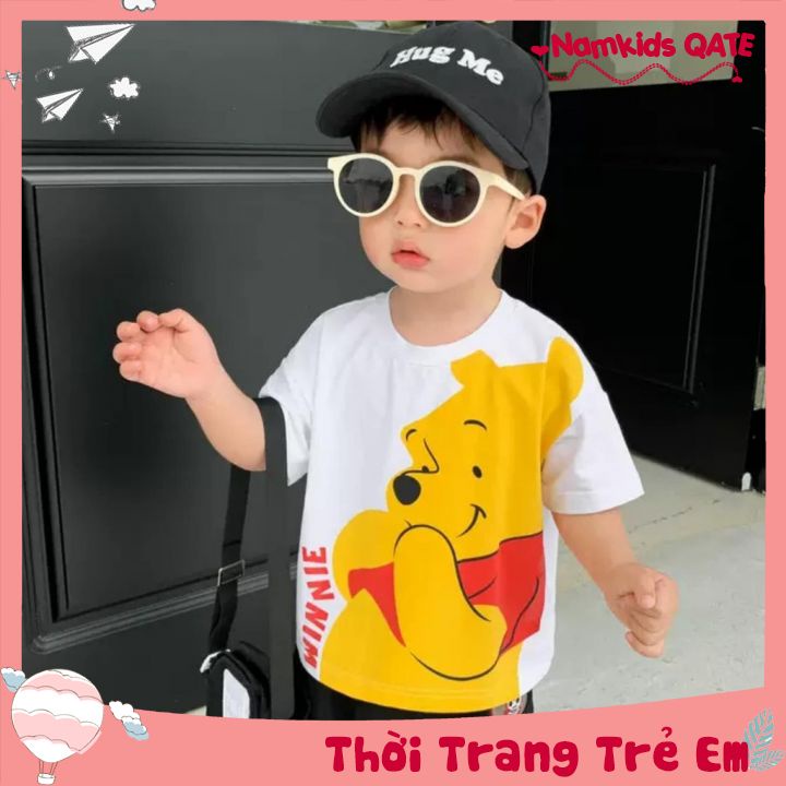 Áo Thun Trẻ Em,Cho Bé Gái Và Bé Trai ,In Hình Hoạt Hình Đáng Yêu Từ 8kg Đến 26kg Namkidsqate