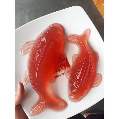 Khuôn nhôm cá chép đóng xôi, thạch rau câu, bánh trung thu - nhôm cao cấp, hoạ tiết sắc nét