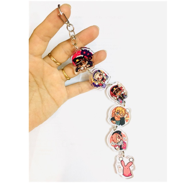 Móc khoá jibaku shounen hanako-kun 6 miếng, dây móc khoá jibaku shounen hanako-kun