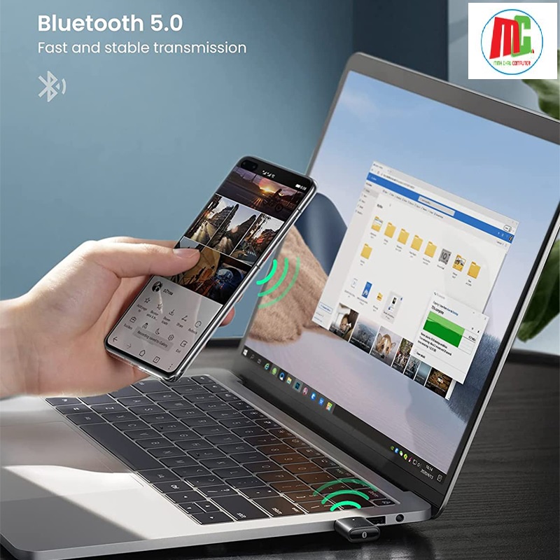 USB Thu Bluetooth Cho PC Laptop 4.0 Ugreen 30524/ 5.0 Ugreen 80889 - Hàng Chính Hãng BH 18 Tháng