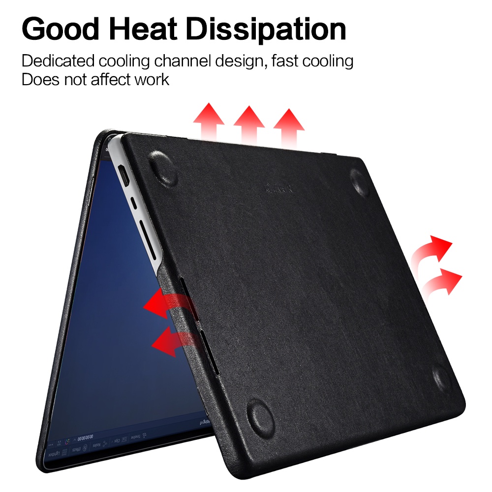Vỏ Da Mỏng Bảo Vệ Chống Sốc Chống Trầy Xước Phong Cách Cổ Điển Cho Macbook Pro 14/16 inch