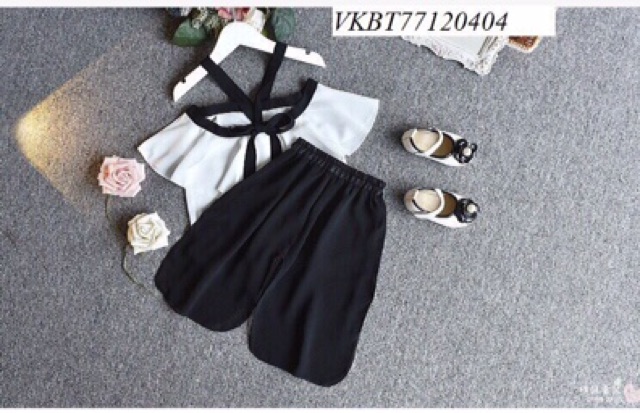 Sét áo 2 dây quần ống rộng cho gái yêu | BigBuy360 - bigbuy360.vn