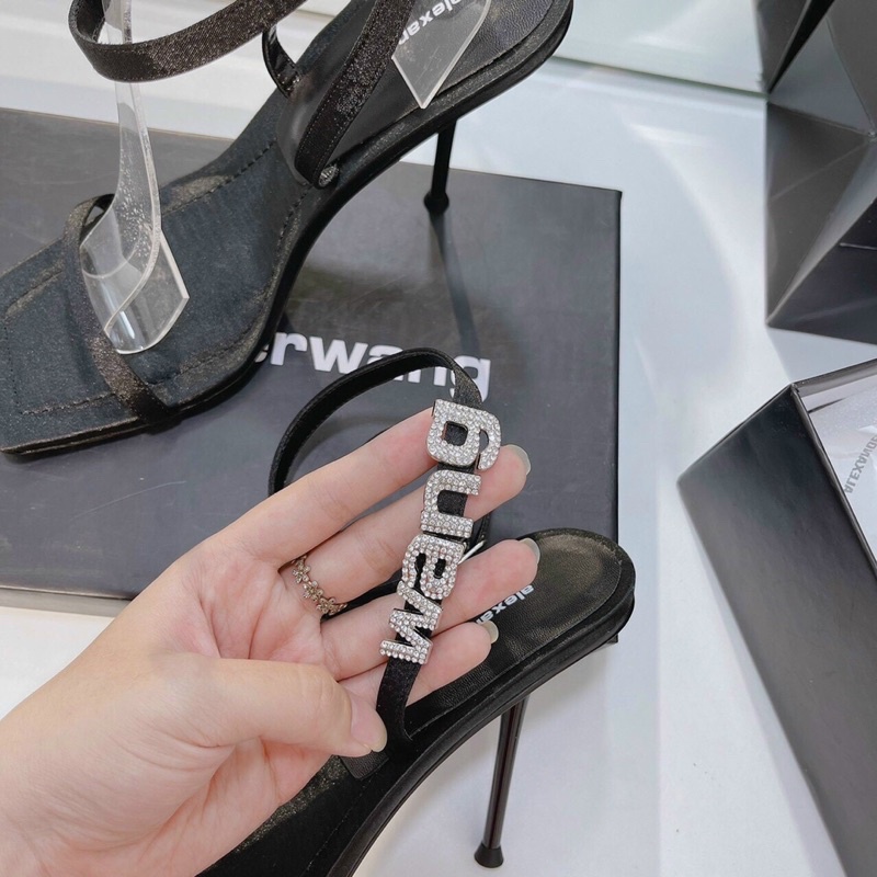 Sandal alxd wang quai mảnh gót siêu cao fullbox qccc