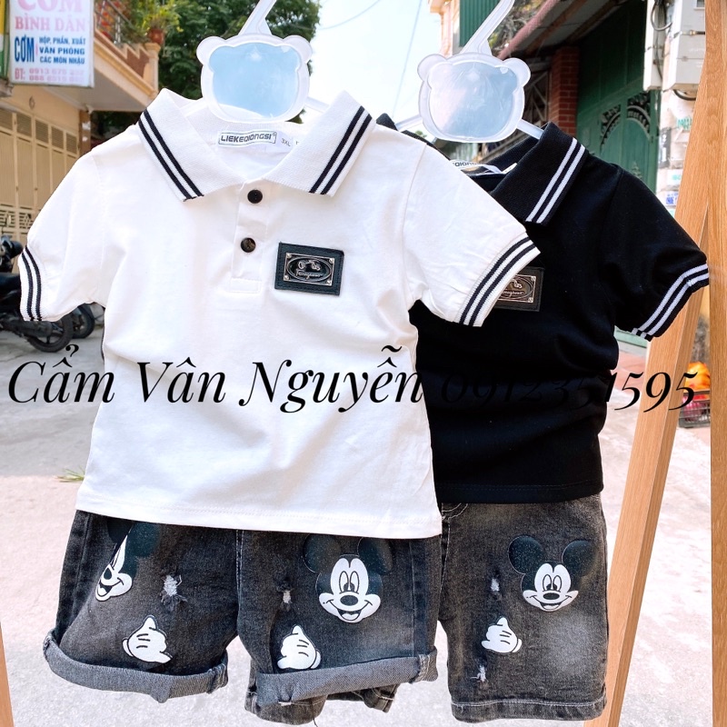 Sét bộ hè quần Short Jean cho bé