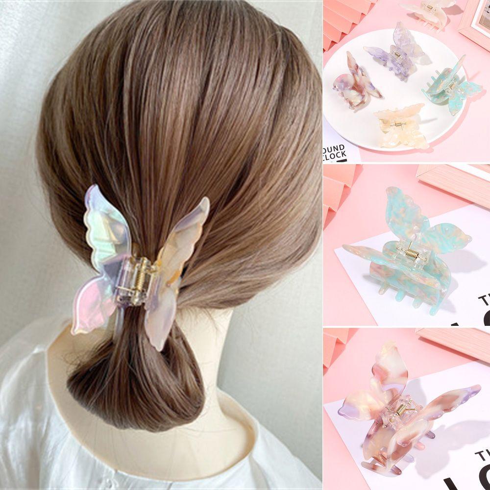 Kẹp Tóc Hình Bướm Màu Gradient Thời Trang Dành Cho Nữ