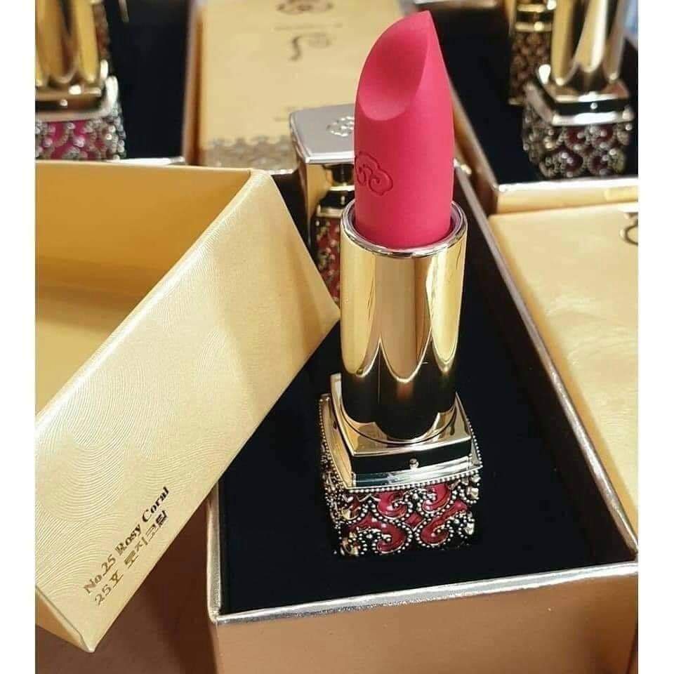 Son Whoo Mi Velvet Lip Rose Hoàng Cung 3.5g Với 8 màu hộp vuông