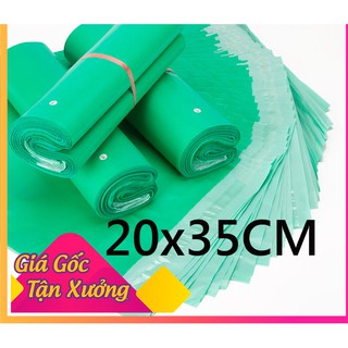 [Siêu Rẻ] 100 Túi (1 cuộn) Đóng Hàng Niêm Phong, Túi Gói Hàng Siêu Tốc, Tiết Kiệm Chi Phí [Size 20x35 Xanh Đậm ]