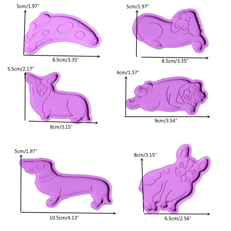 Khuôn Làm Kẹp Tóc Bằng Đá Mã Não Hình Chú Chó Dễ Thương DIY