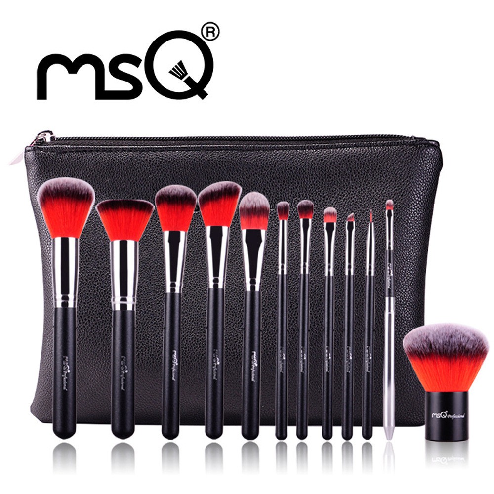 Bộ cọ 12 cây MSQ New Arrival 12Pcs Make up Brush (RED)