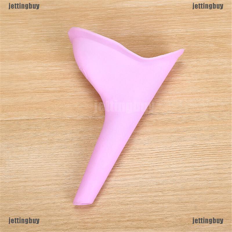 JETTING Dụng cụ hỗ trợ đi vệ sinh bằng silicon thiết kế tiện dụng cho nữ khi du lịch