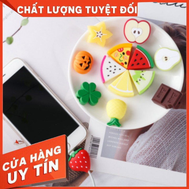 ☘️15 MẪU HOA QUẢ ĐỂ LỰA☘️ Phụ kiện bảo vệ đầu sạc cáp tai nghe chống đứt gãy dây cho iphone | BigBuy360 - bigbuy360.vn