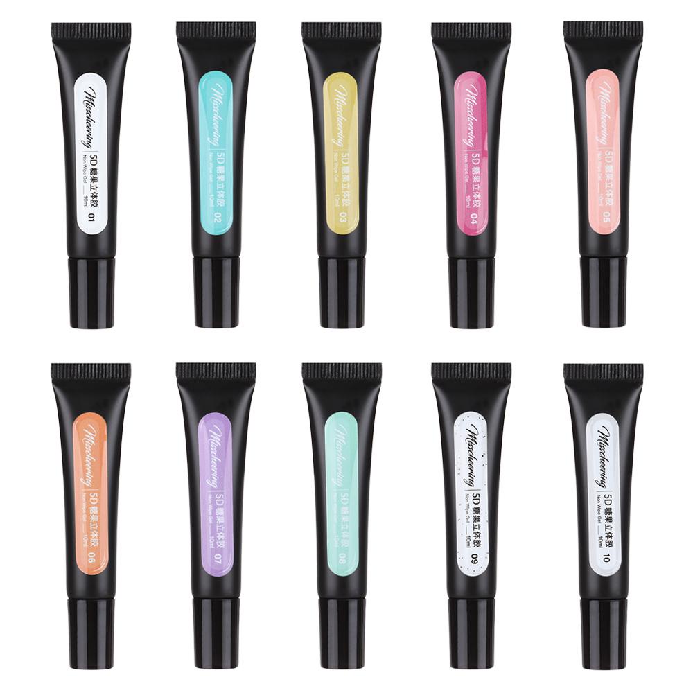 ❈Borage❈ Tuýp Màu Vẽ Trang Trí Móng Tay 5D Toàn Diện UV Gel