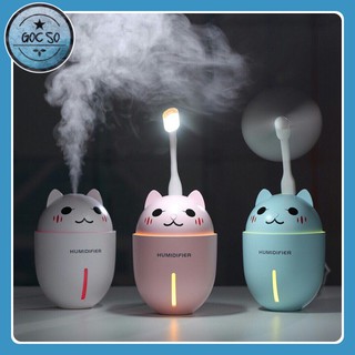 GẤU HUMIDIFIER PHUN SƯƠNG TẠO ĐỘ ẨM KÈM QUẠT VÀ ĐÈN LED 3 IN 1