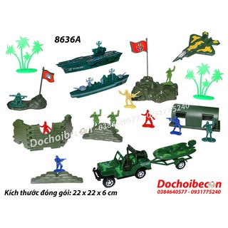 Mô hình đồ chơi quân sự 8636A - Military Series Army Corps - Nhựa đẹp