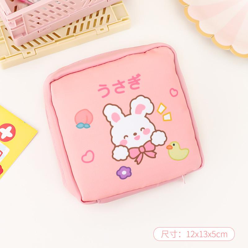 Túi tiện dụng đựng vật dụng cá nhân có khóa kéo l Trắng Mập Stationery