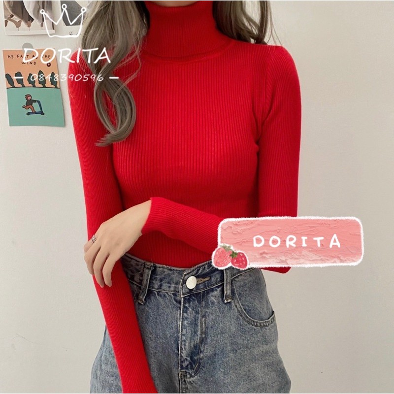 Áo len cao cổ hàng Quảng Châu - Dorita Boutique