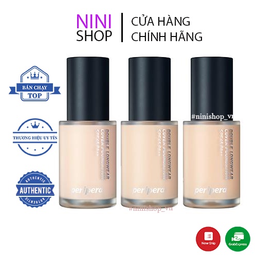 Kem nền Peripera Double Longwear Cover Foundation 35g