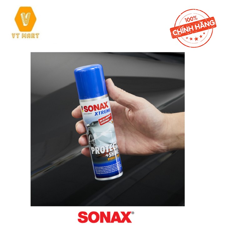 {Phủ bóng bảo vệ sơn} Sonax Xtreme Protect Shine 222100 210 ml công nghệ Nano chống bám bụi bẩn, giữ độ bóng dài lâu.