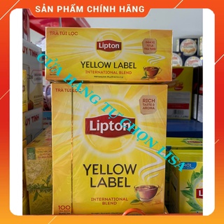 Trà Lipton túi lọc nhãn vàng loại 25 túi/100 túi/hộp
