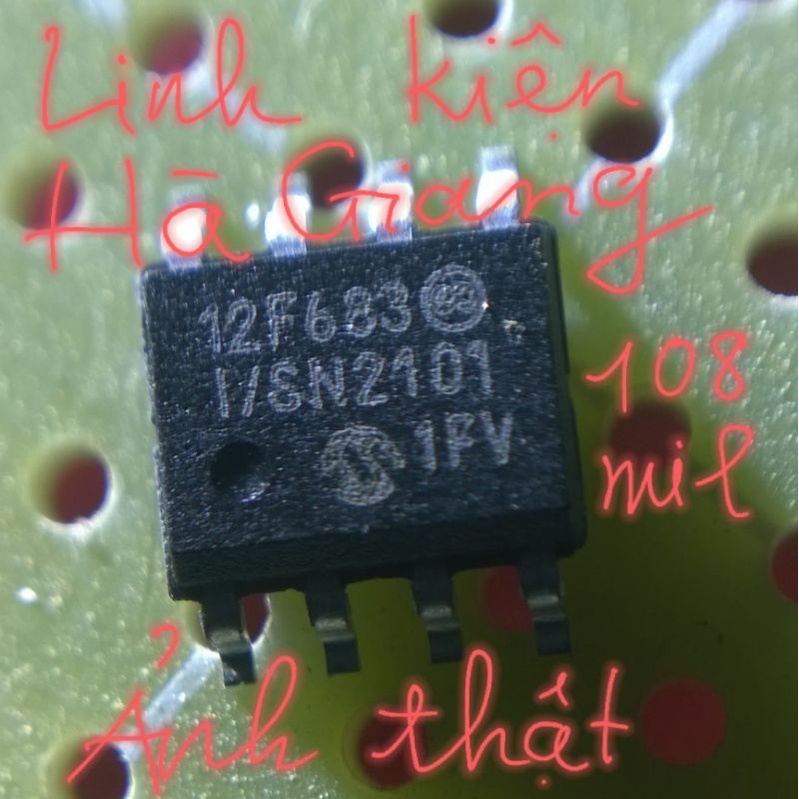 12f683 vi điều khiển pic smd 108mil chính hãng hàng Thái Lan