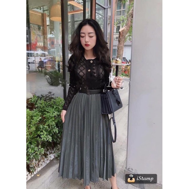 Chân váy midi siêu hot - chân váy dài qua gối-váy cho giới trẻ Juka Shop | BigBuy360 - bigbuy360.vn