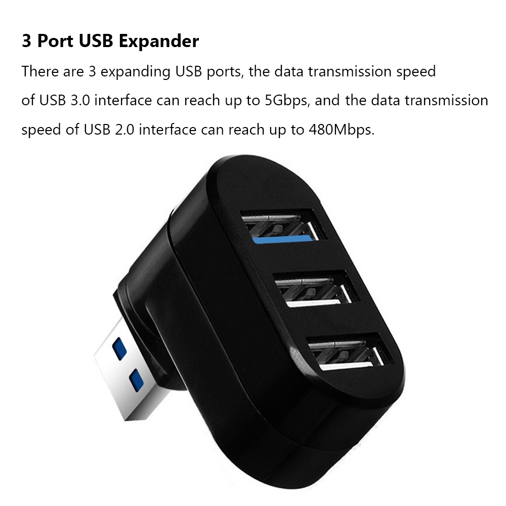 CHINK Universal Mini High Speed Rotatable Data Transfer USB 3.0 Hub