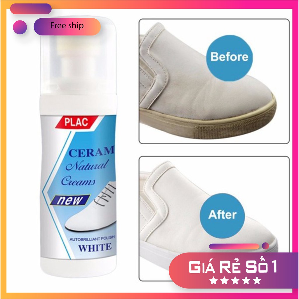 Lau giầy Plac kèm đầu cọ đánh giầy tiện dụng