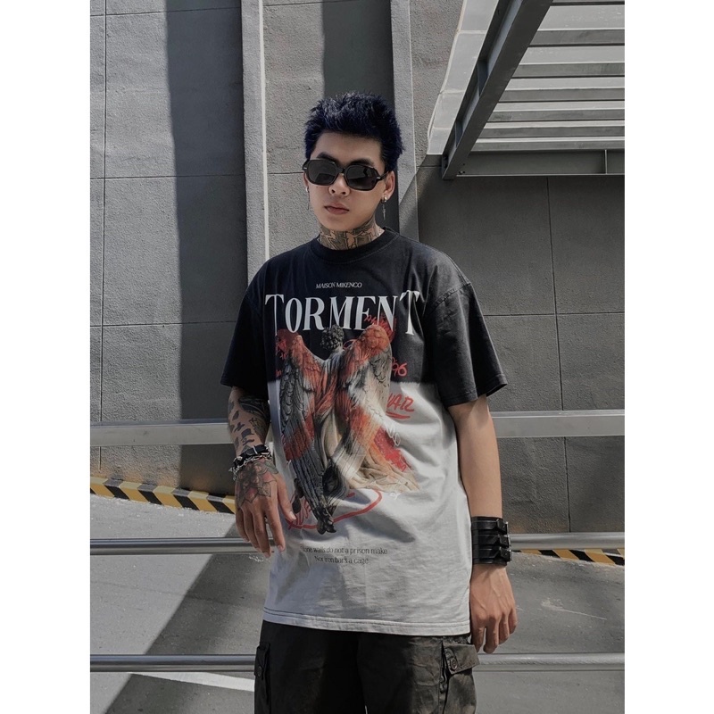 Áo phông nam MIKENCO Torment tshirt , áo thun unisex in hoa tiết 3D from ovesize nam nữ | BigBuy360 - bigbuy360.vn