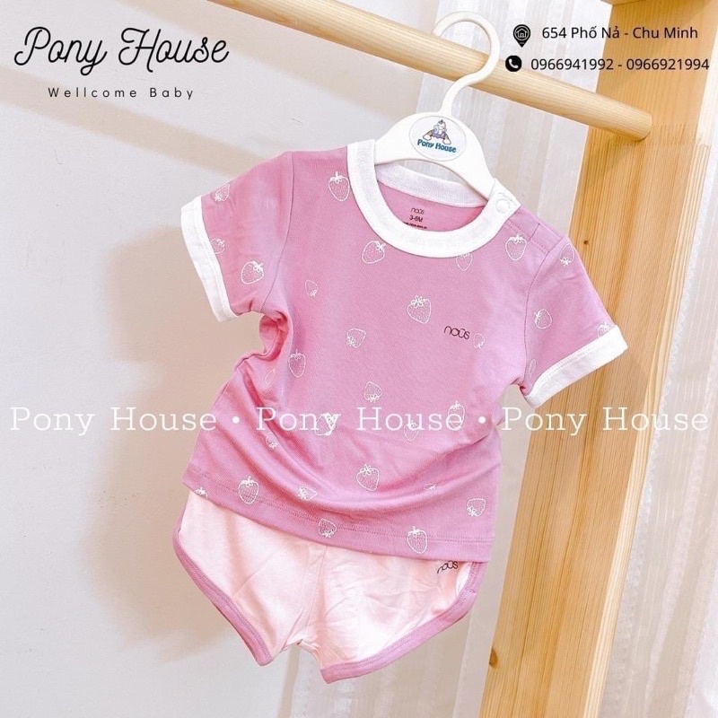 Bộ quần áo hè Nuos cài vai mẫu mới nhất 2022