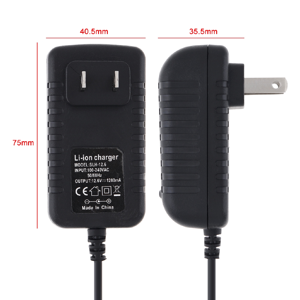 12.6V Portable Lithium Battery Rechargeable Charger