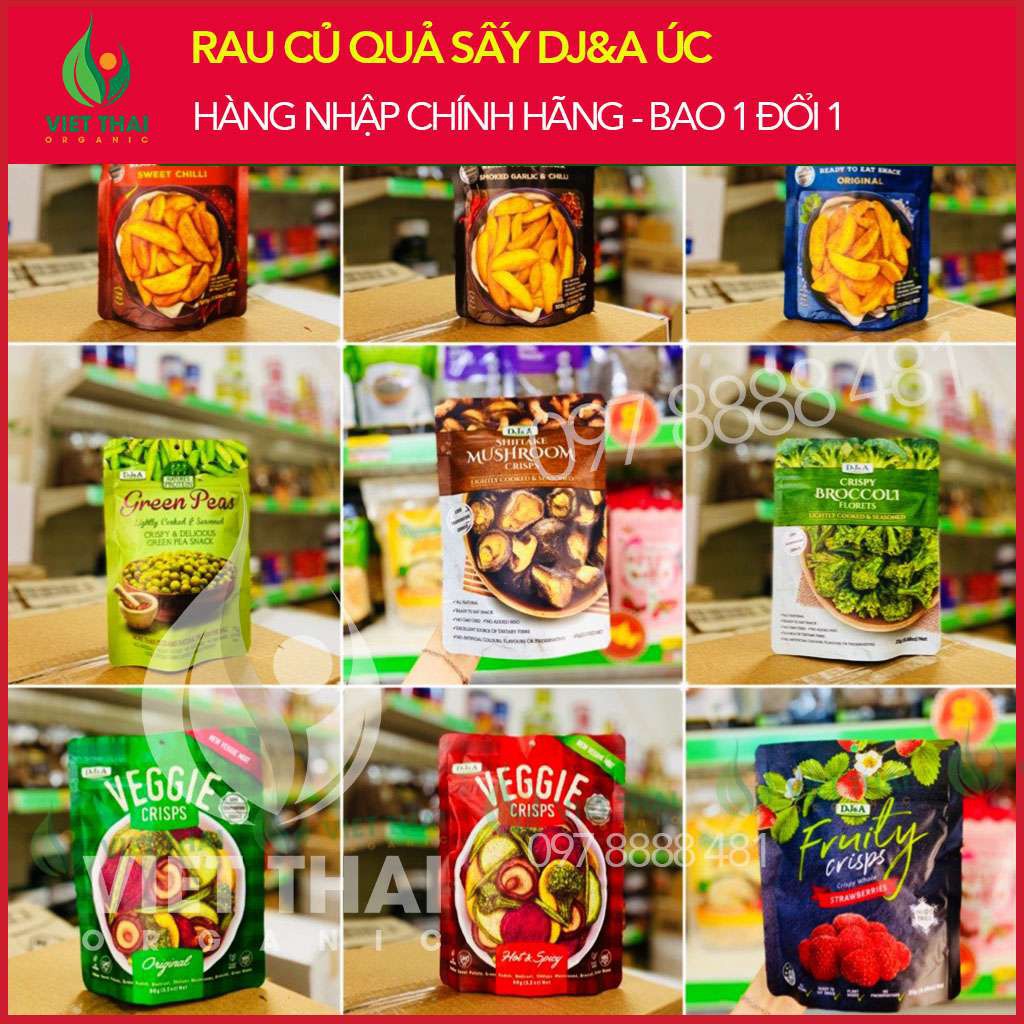 Rau Củ Quả / Trái Cây Sấy Giòn DJ&A Úc Bán Chạy - Giòn Rụm Siêu Ngon | BigBuy360 - bigbuy360.vn