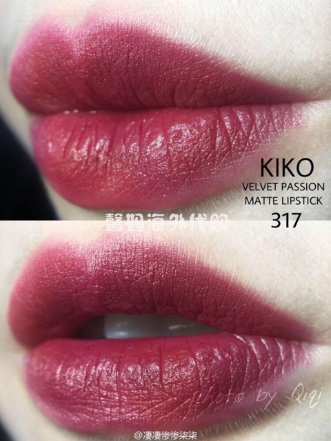 Set Son KIKO velvet passion 317