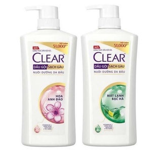 X.Ả HÀN.G DẦ.U GỘI CLEA.R BẠC HÀ/HOA ANH ĐÀO 630G